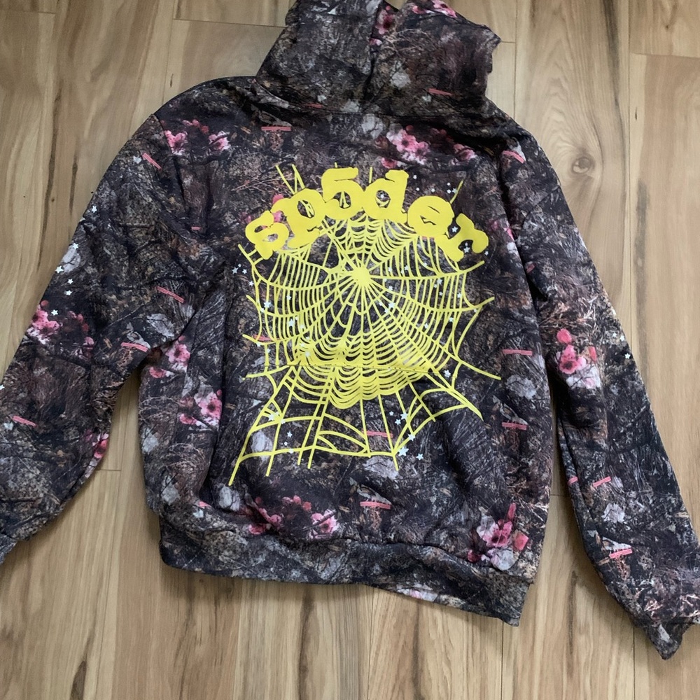 Spyder Camouflage Jacket with Yellow Web Design